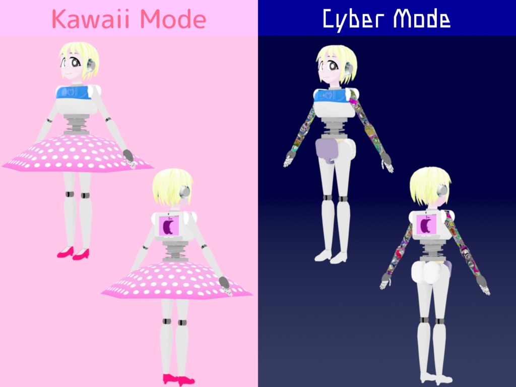 VRChat想定オリジナル3Dモデル『リサ・シード(Lisa-Seed)』