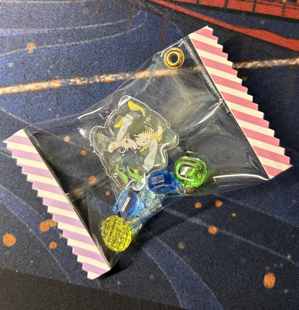 🌱🐝キャンディーバックキーホルダー