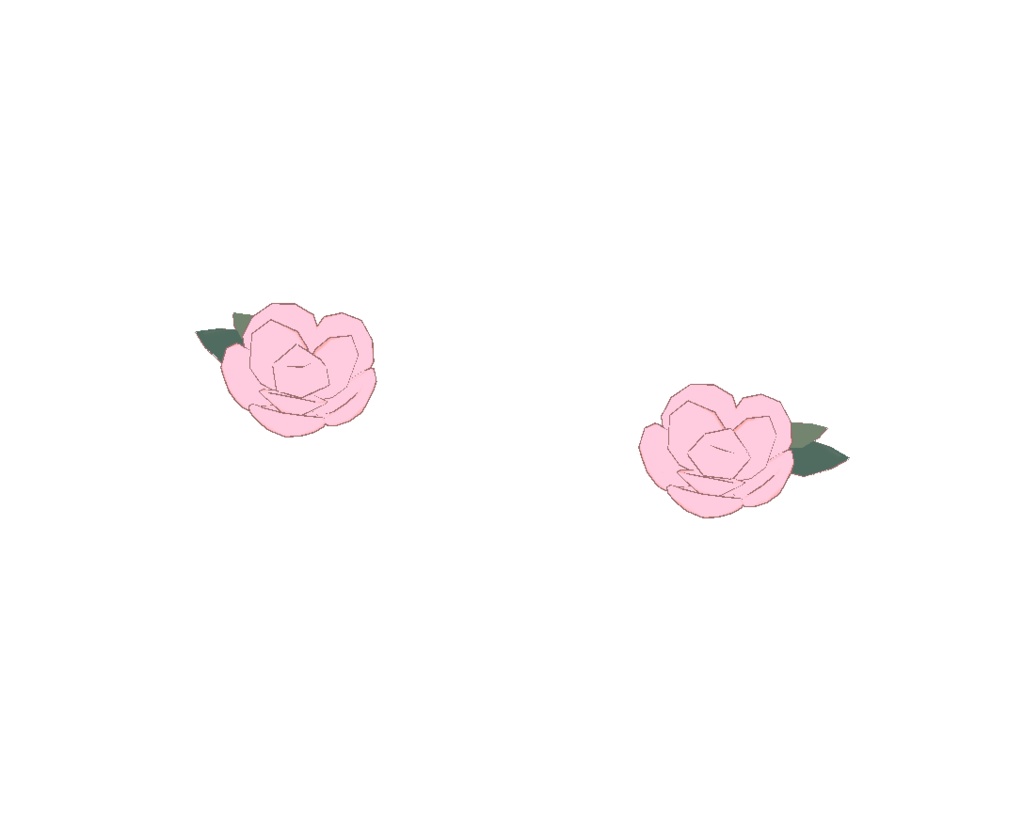【VRChat想定】花飾り