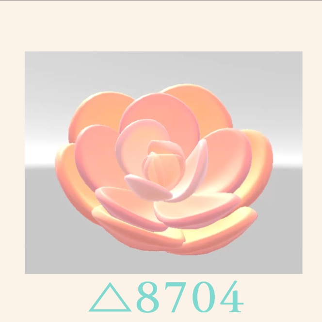 【VRChat想定】花飾り