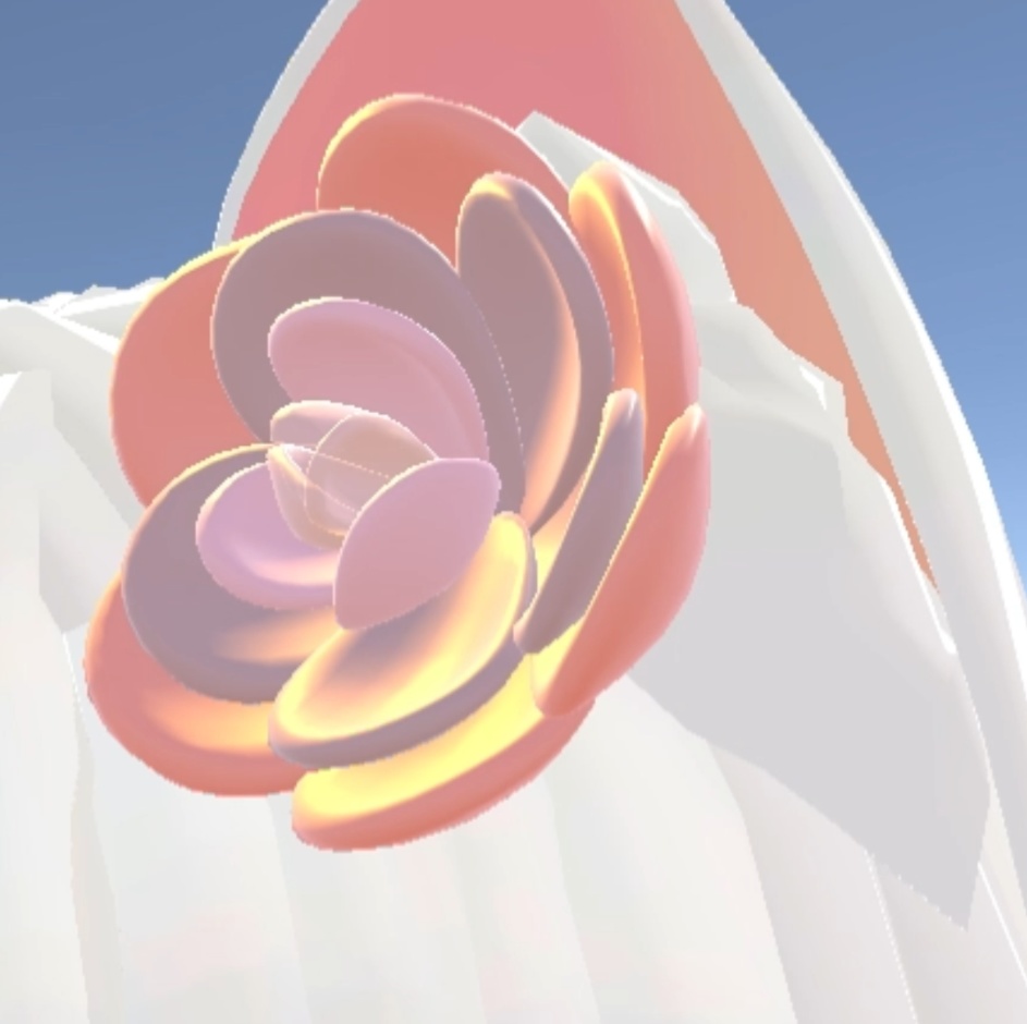 【VRChat想定】花飾り