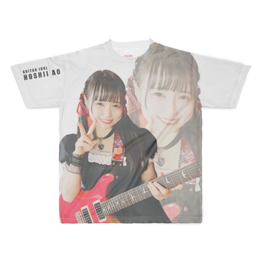 【XLサイズ】星井あおギターアイドル ドライTシャツ2024 Ver.(両面フルグラフィック)