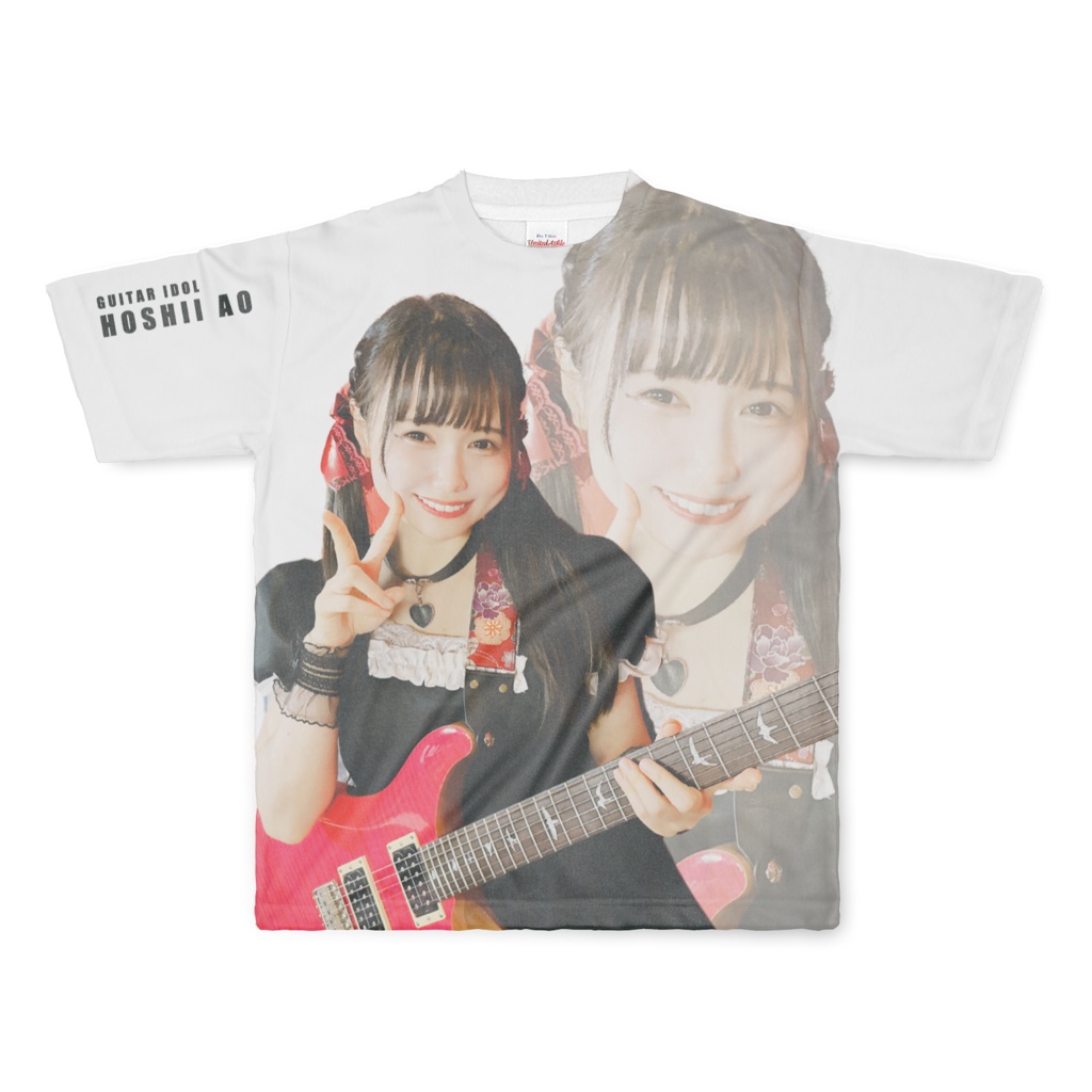 【Lサイズ】星井あおギターアイドル ドライTシャツ2024 Ver.(両面フルグラフィック)