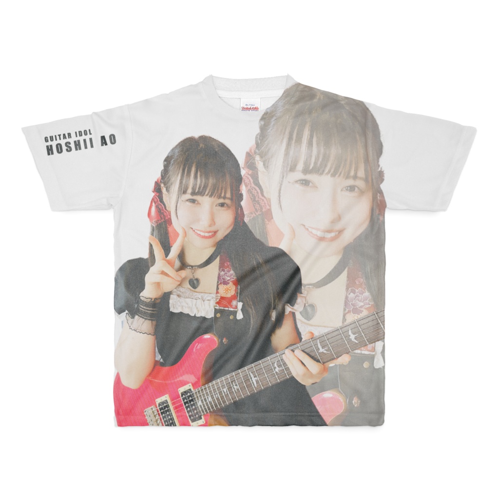 【Mサイズ】星井あおギターアイドル ドライTシャツ2024 Ver.(両面フルグラフィック)