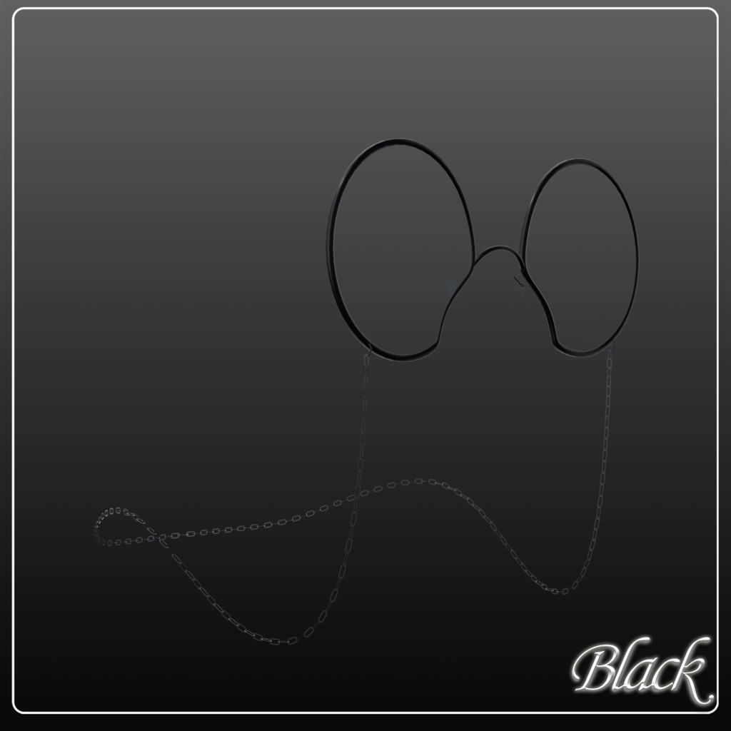 ZilS対応 シンプル丸眼鏡