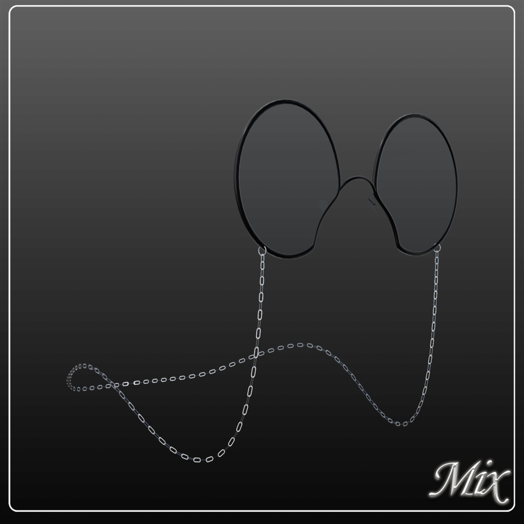 ZilS対応 シンプル丸眼鏡