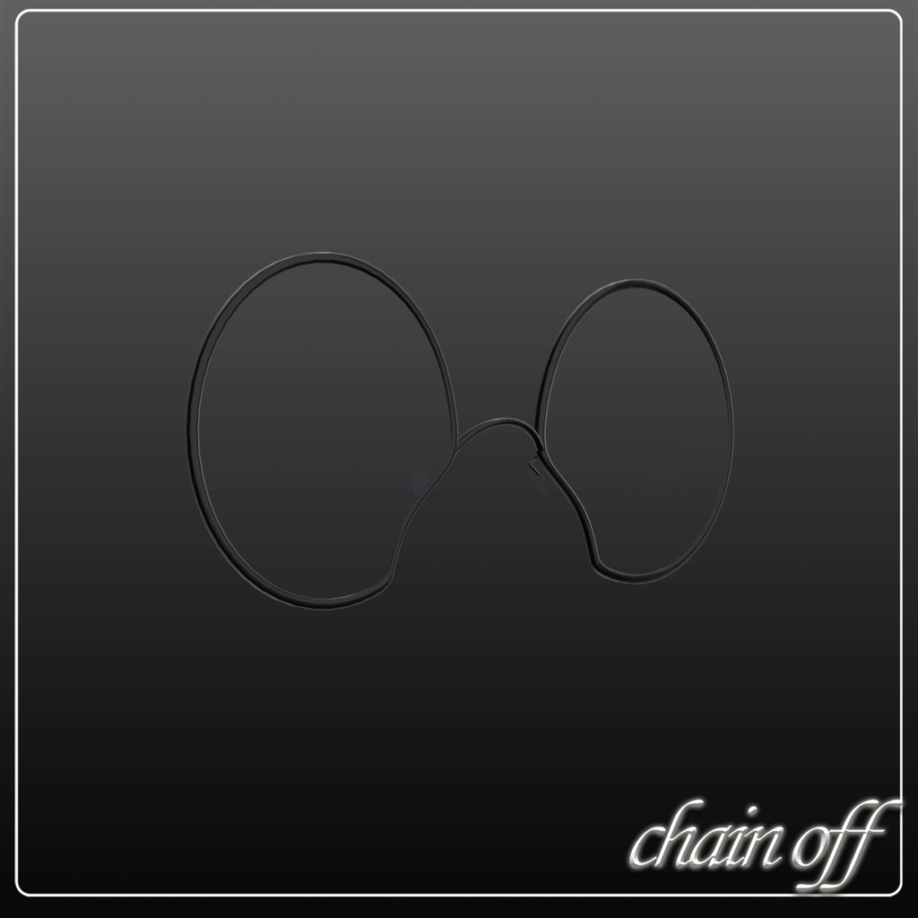 ZilS対応 シンプル丸眼鏡