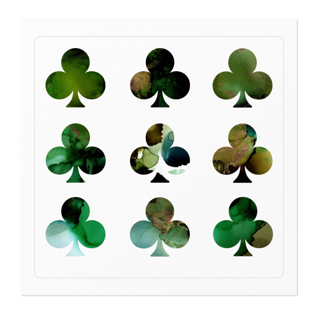 クローバーのステッカー