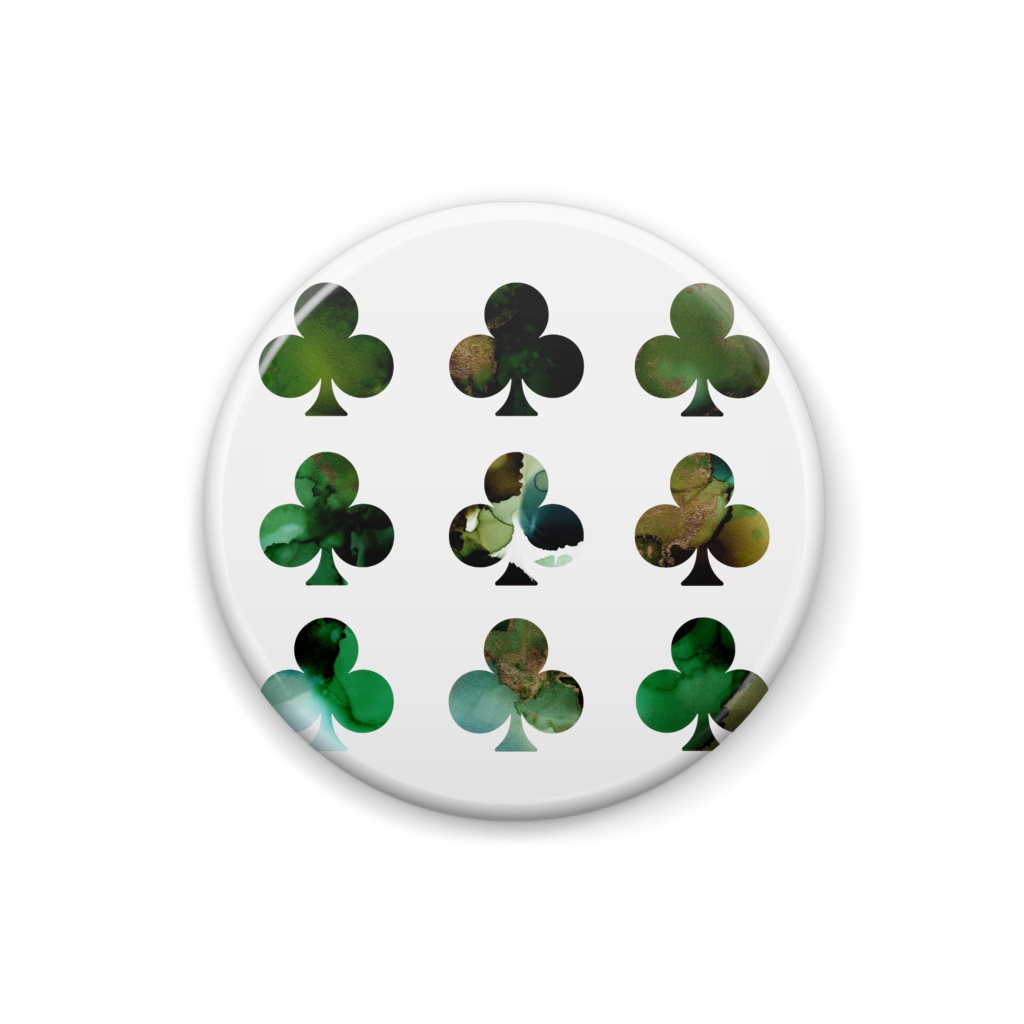 クローバーの缶バッジ - 25mm