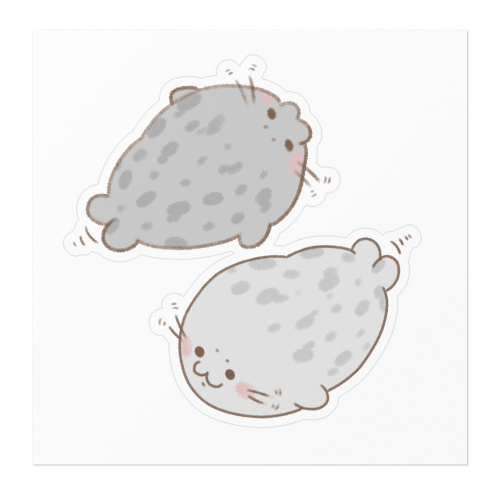 お散歩 アザラシ ステッカー