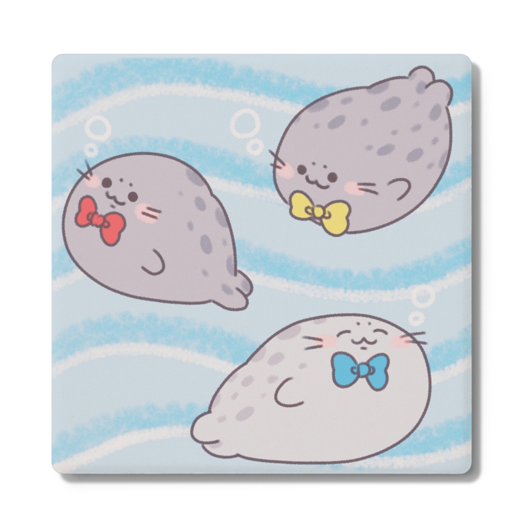 アザラシハーモニーズ　海のなか　コースター