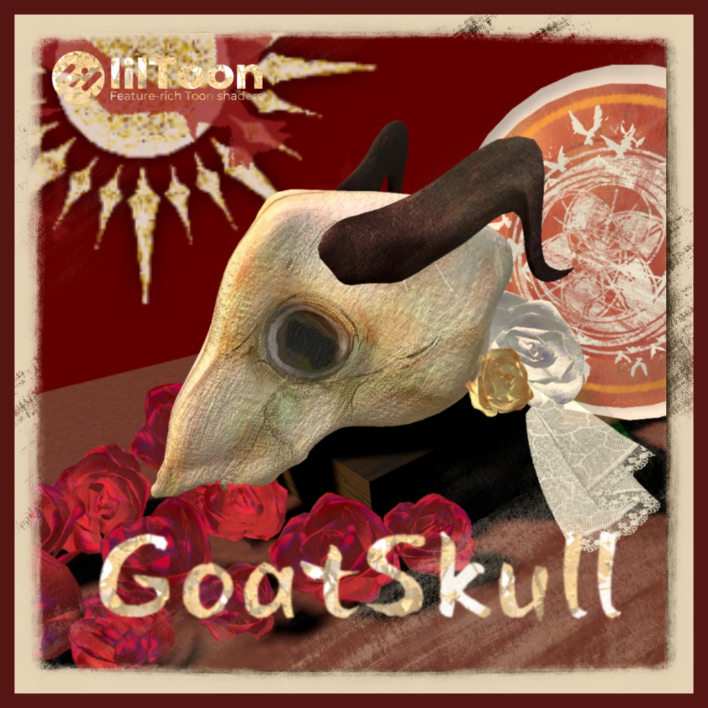 【FREE/無料】【VRChat】GoatSkull羊颅骨