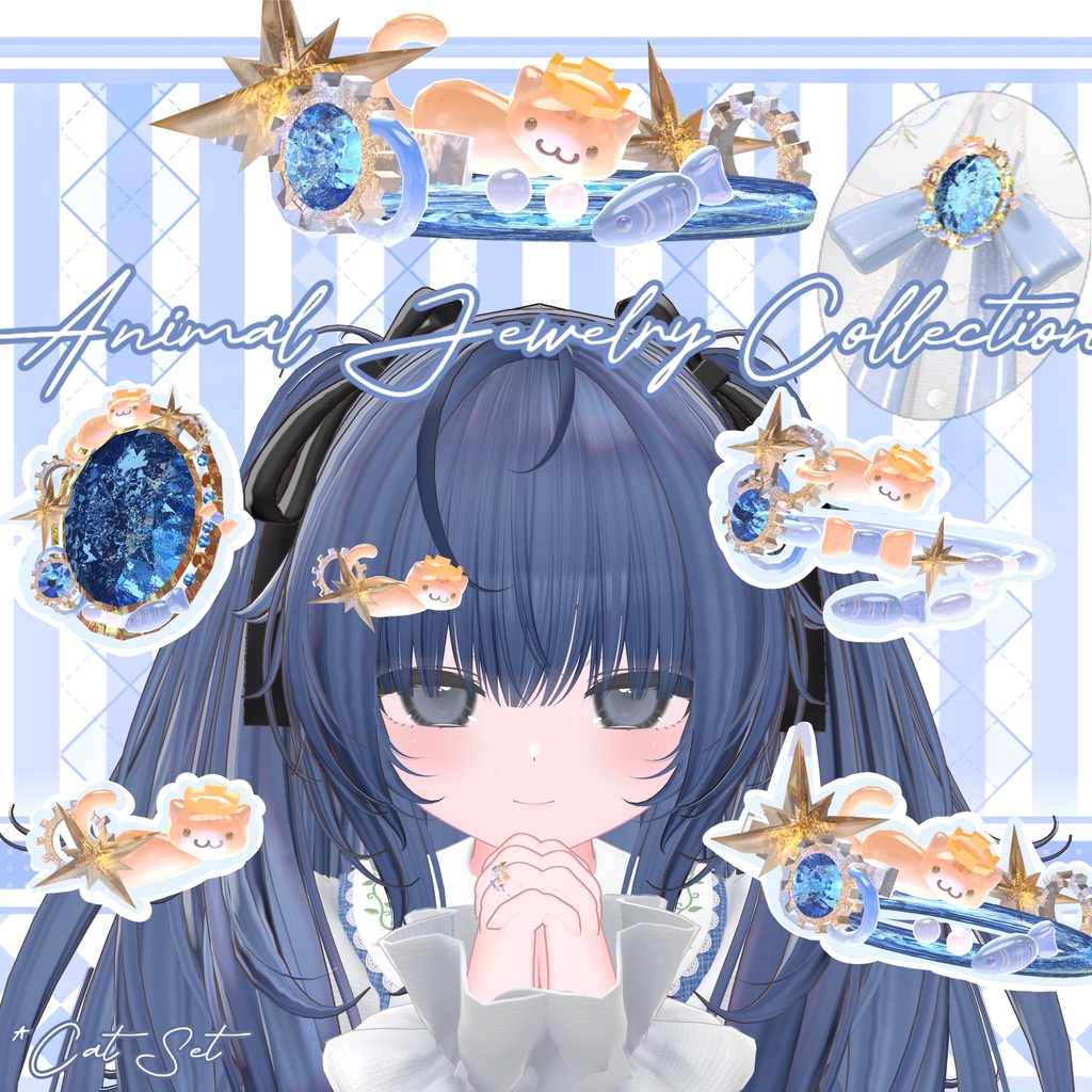 【VRChat】Animal Jewelry Collection🐱🐰🦭