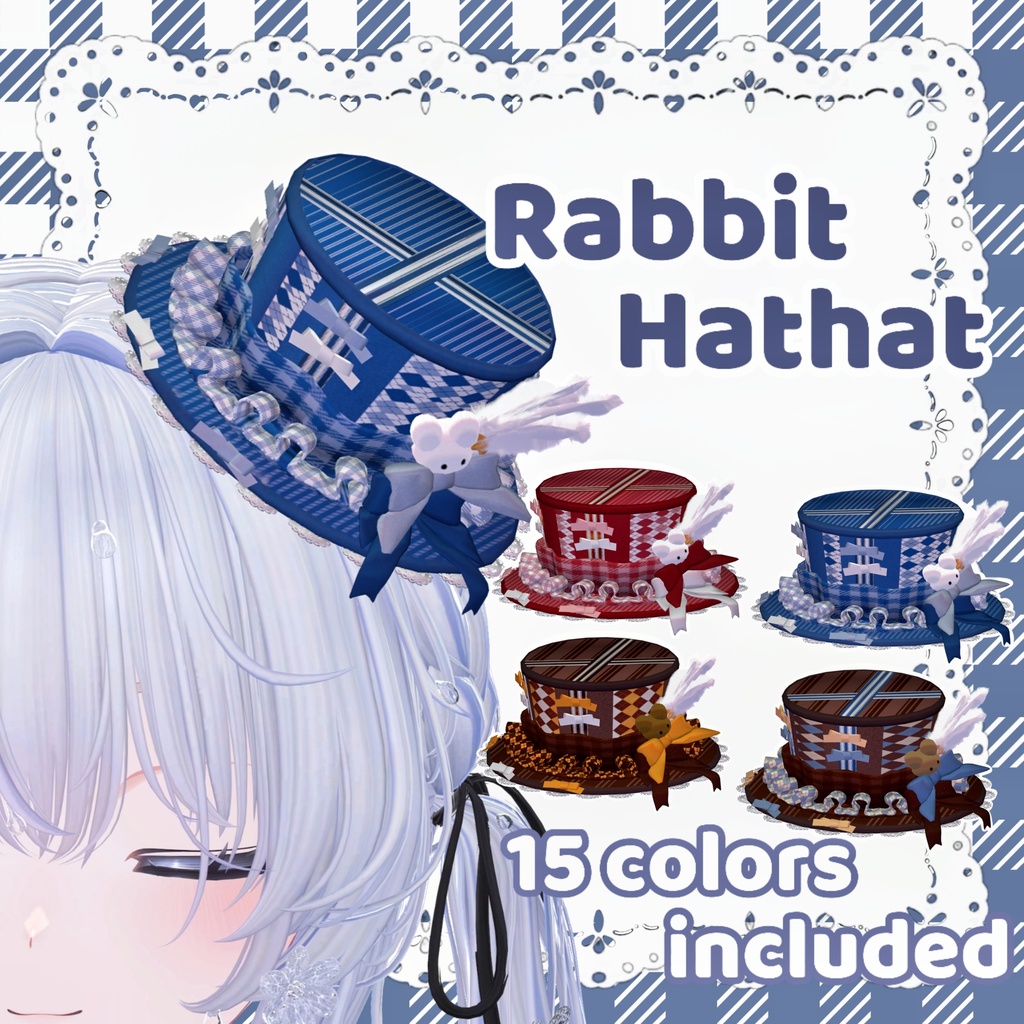 🐇SALE🐇【VRChat】🎩RabbitHathat🎩