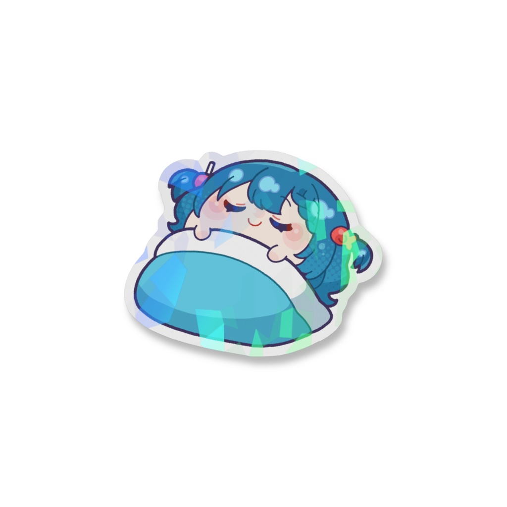 【ねむいもグッズ】おふとんステッカー (ねむver.)