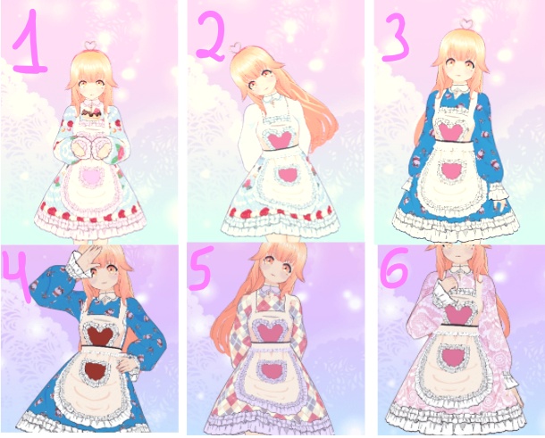 Maid メイド vroid dress texture テクスチャ
