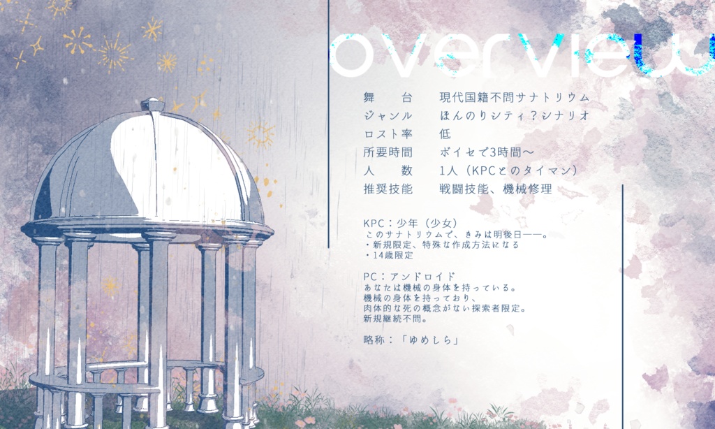 クトゥルフ神話TRPG 「雨降り歯車は夢を知らない」SPLL:E119514