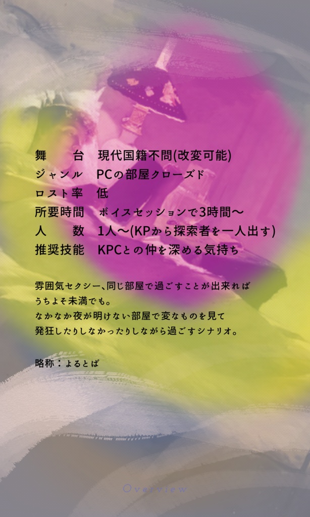 クトゥルフ神話TRPG 「夜の帳にうつぶせ」SPLL:E192652