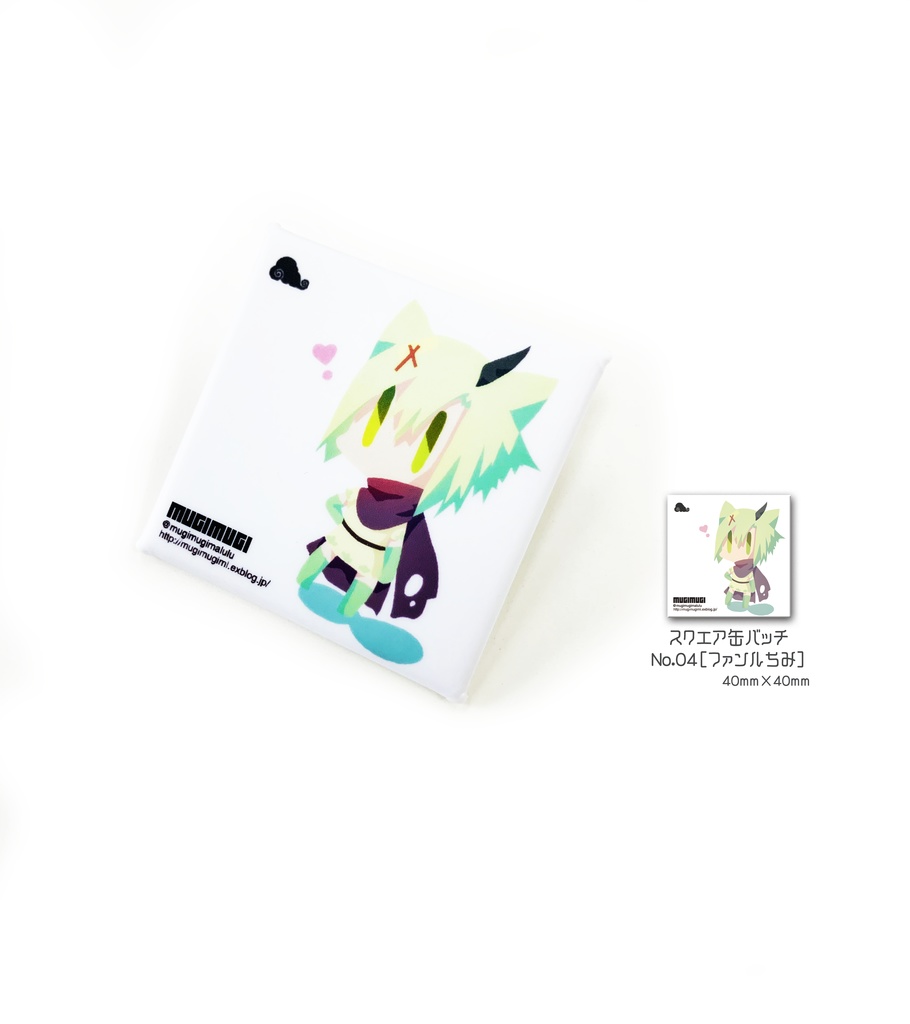スクエア缶バッチ