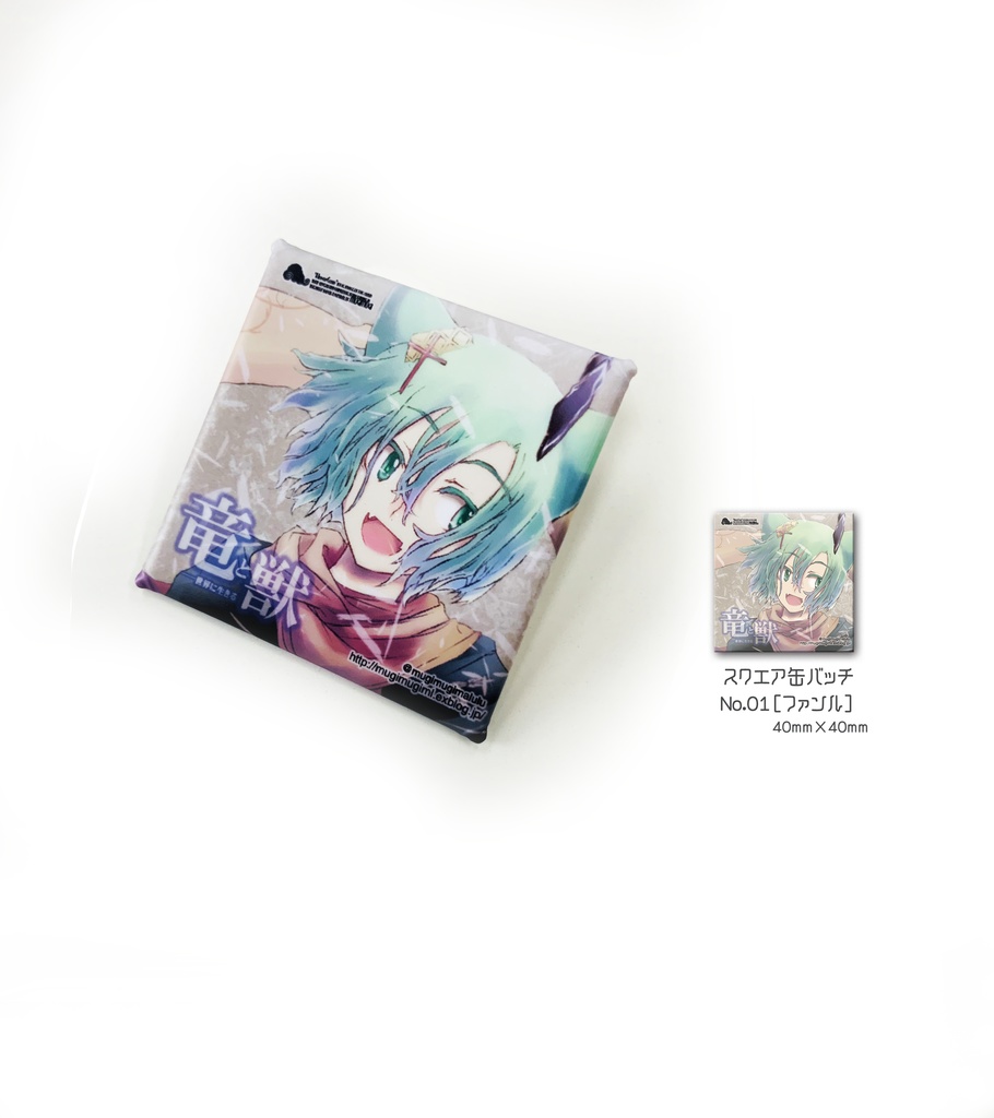 スクエア缶バッチ