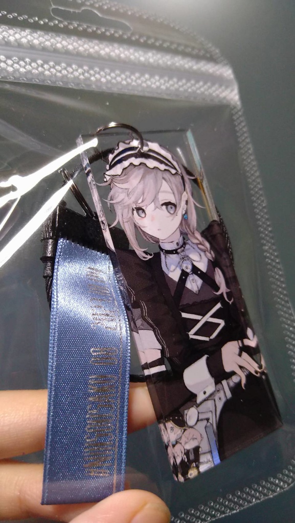 織機屋|短冊アクリルワイヤーキーホルダー