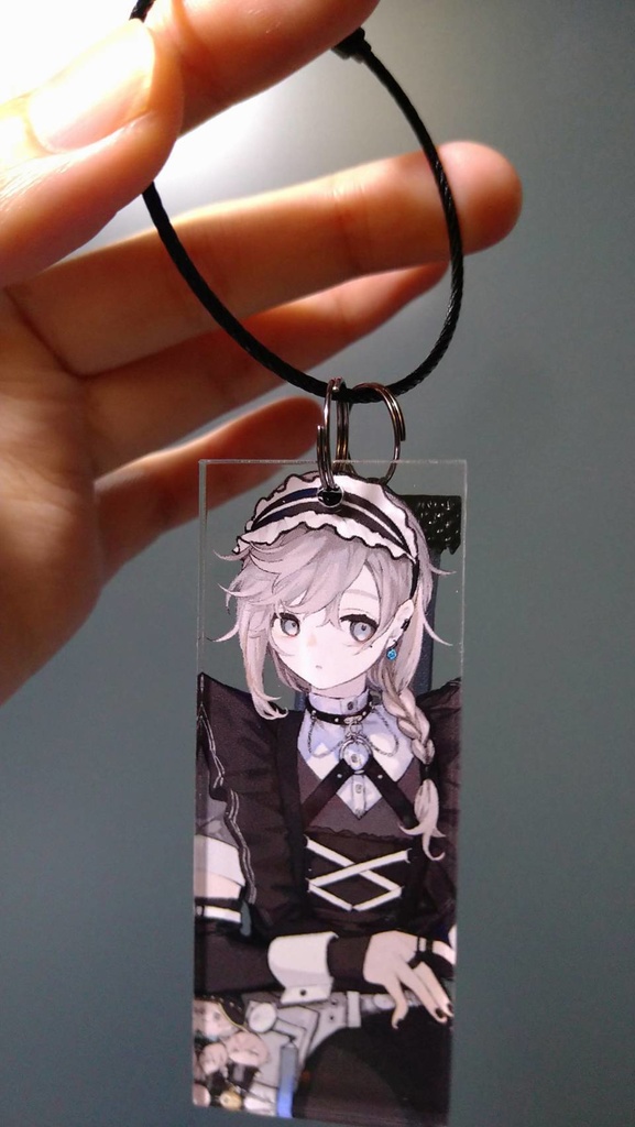 織機屋|短冊アクリルワイヤーキーホルダー