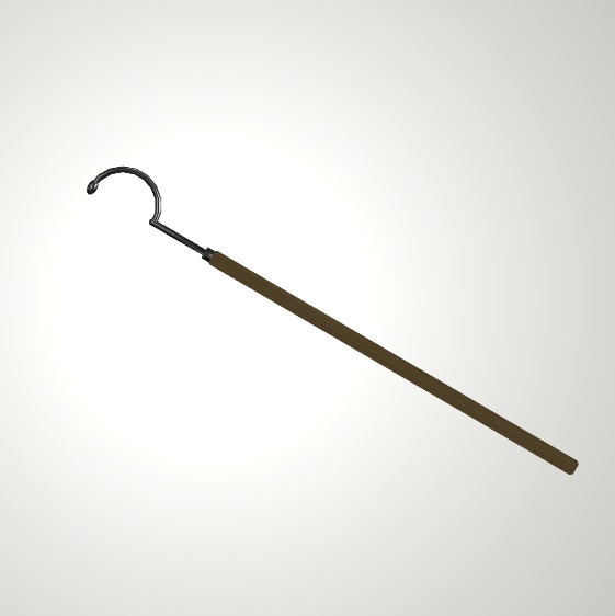かぎ針付の長い棒【無料】