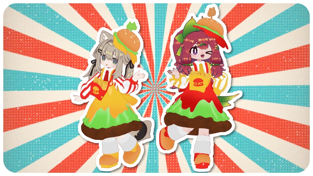 🍔JunkyCheesePop🍔【まめふれんず対応衣装】