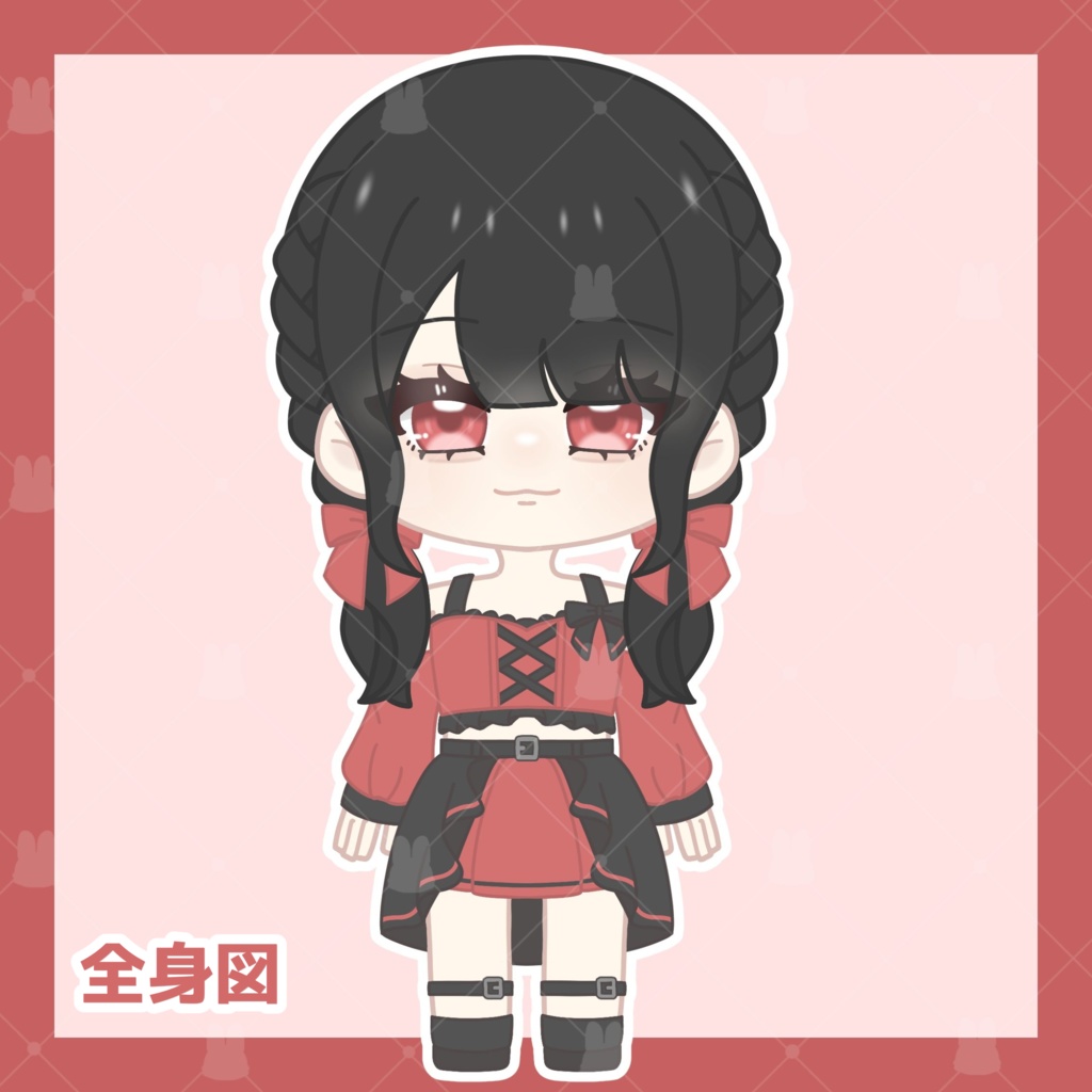 #1ミニキャラ立ち絵素材/アイドル衣装の女の子