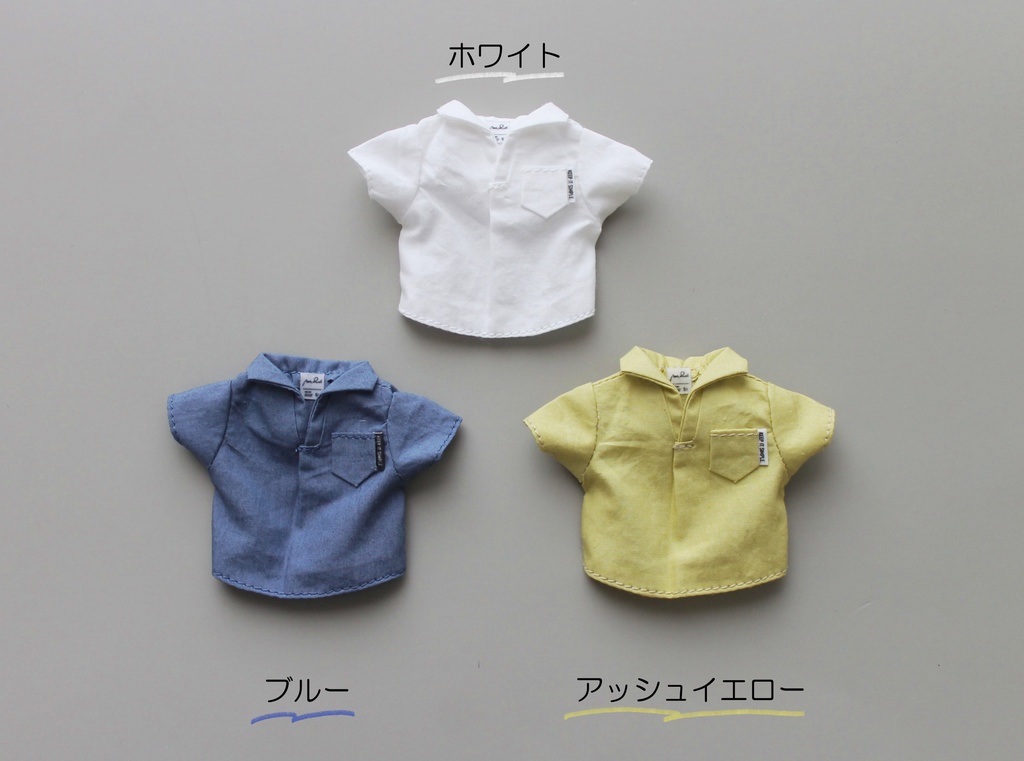 半袖スキッパーシャツ