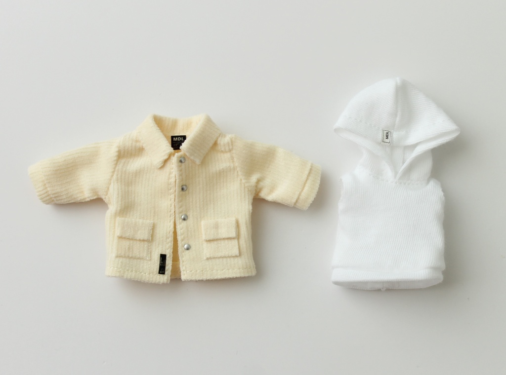 コーデュロイジャケットセット：バニラ