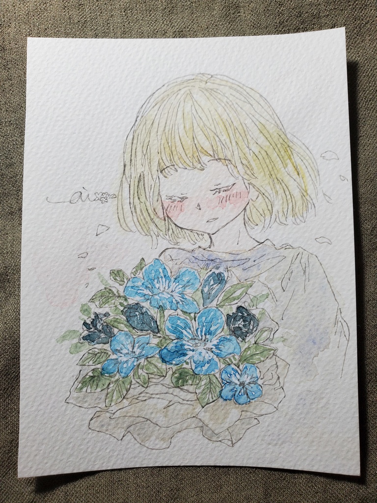 創作イラスト 水彩原画