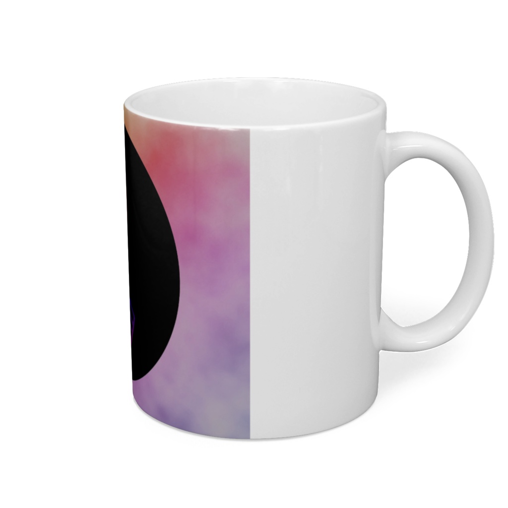 黒い月マグカップ