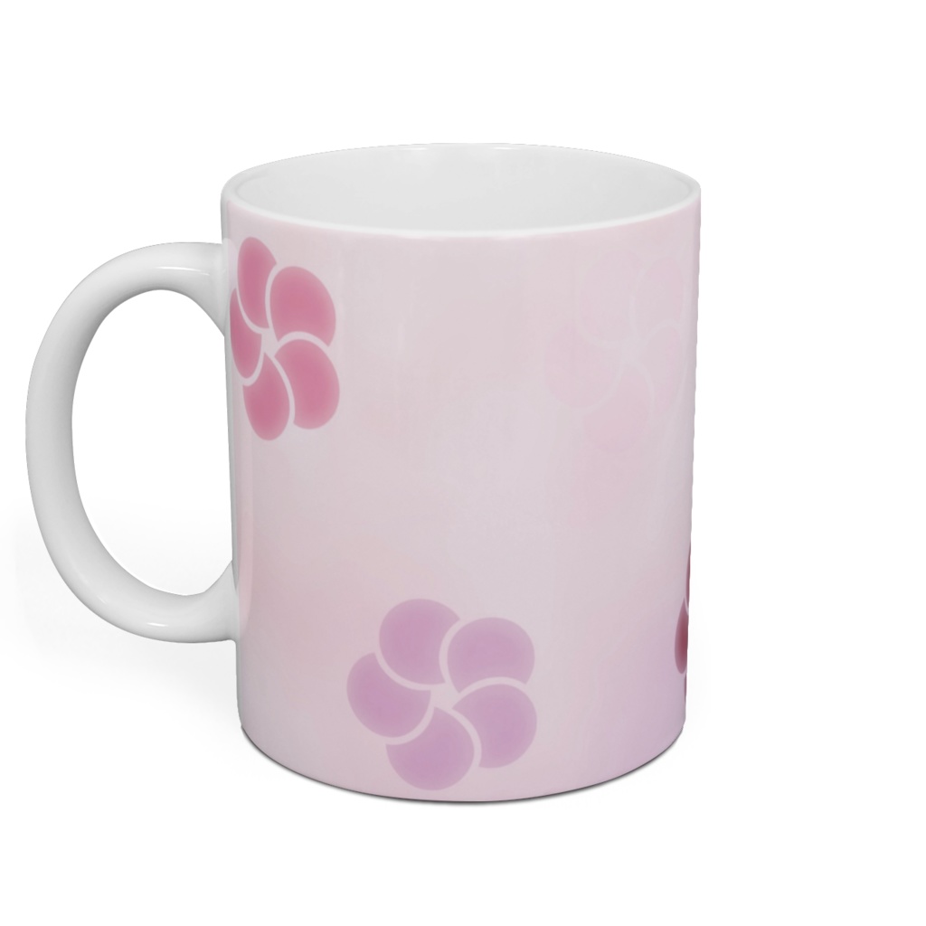 ふんわり捻り梅紋 マグカップ