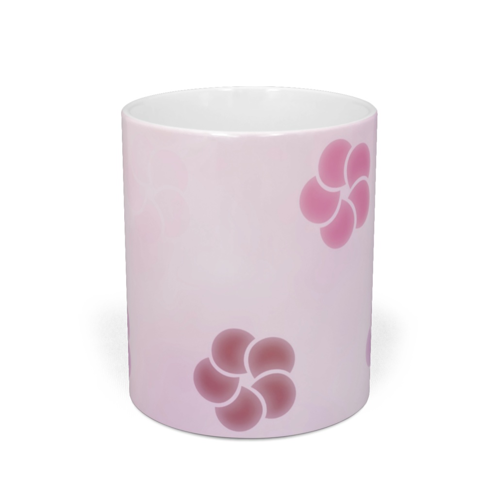 ふんわり捻り梅紋 マグカップ