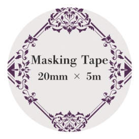 ダマスク柄 マスキングテープ