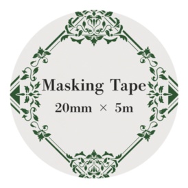 ダマスク柄 マスキングテープ