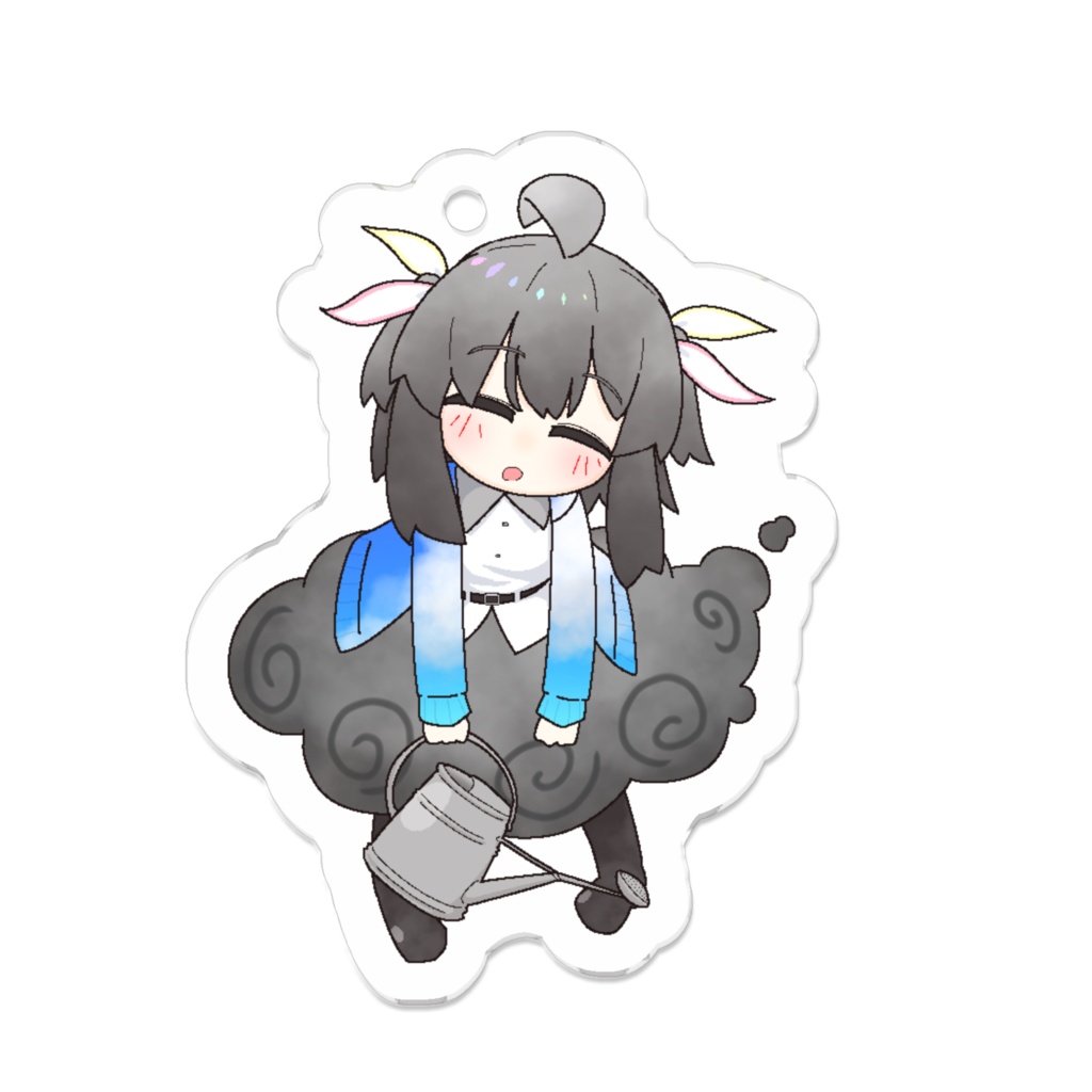 群雲 晴レ後雨子のアクリルキーホルダー