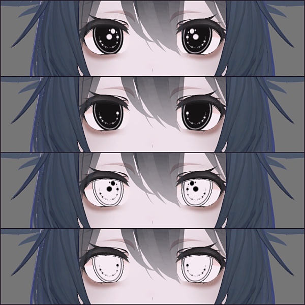 【kikyo】Black&White eyes texture