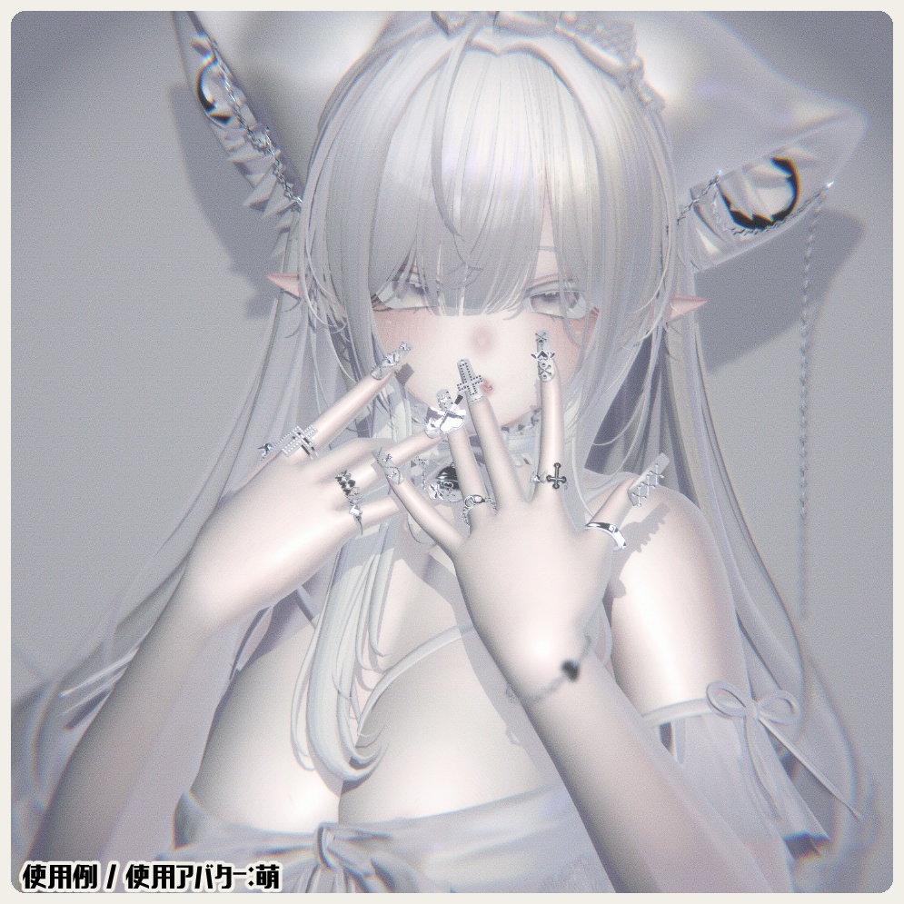 ゆびさきまでかわいい Pose Set 15種