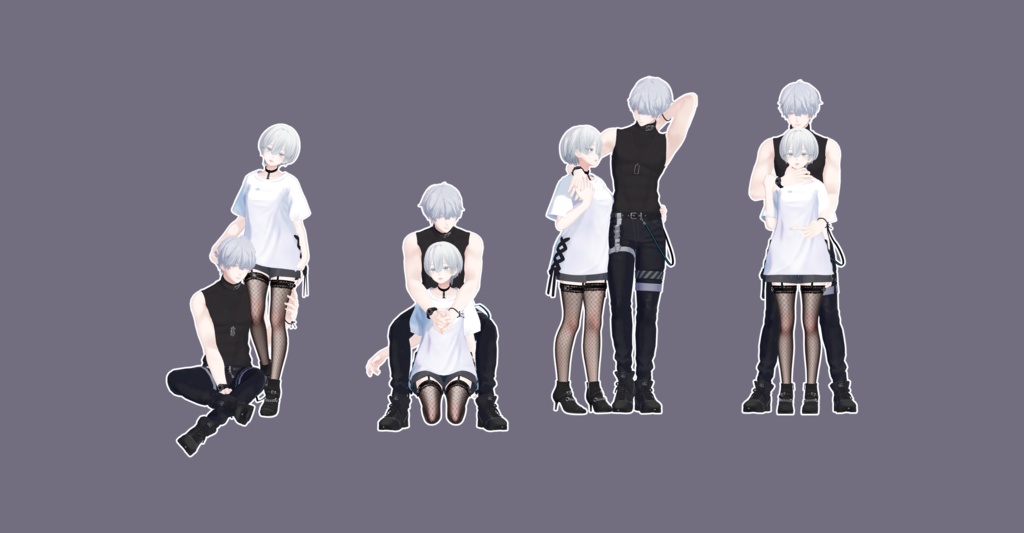 おふたりさま Pose Set 20種
