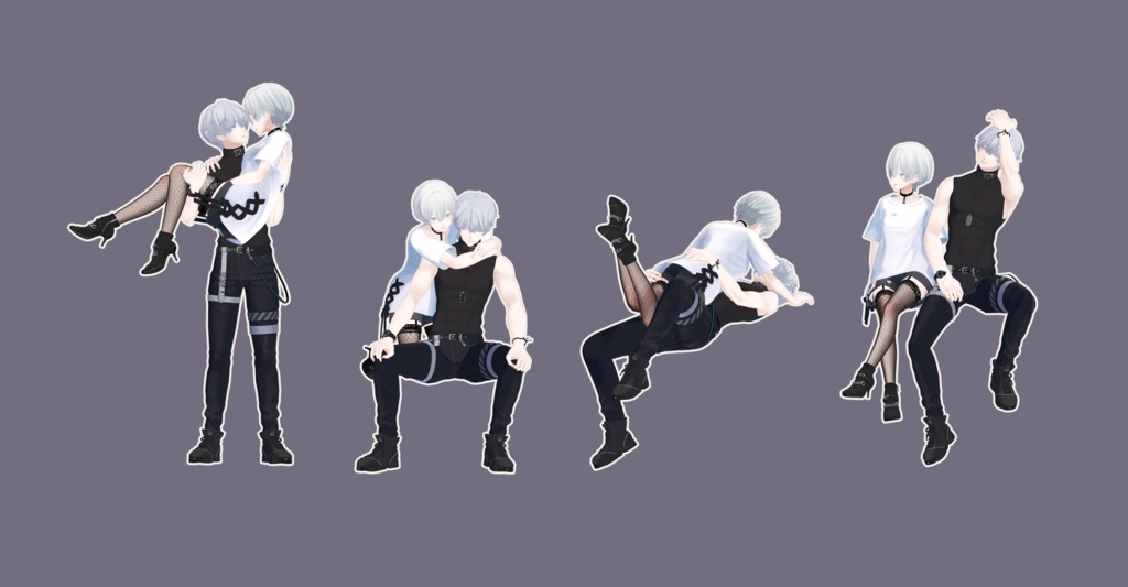 おふたりさま Pose Set 20種