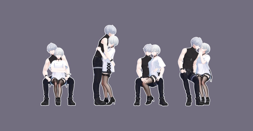 おふたりさま Pose Set 20種