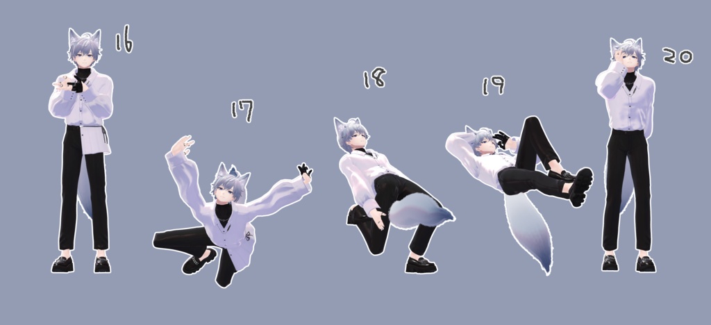 【無料版有】100回は見たVR Pose Set 20種