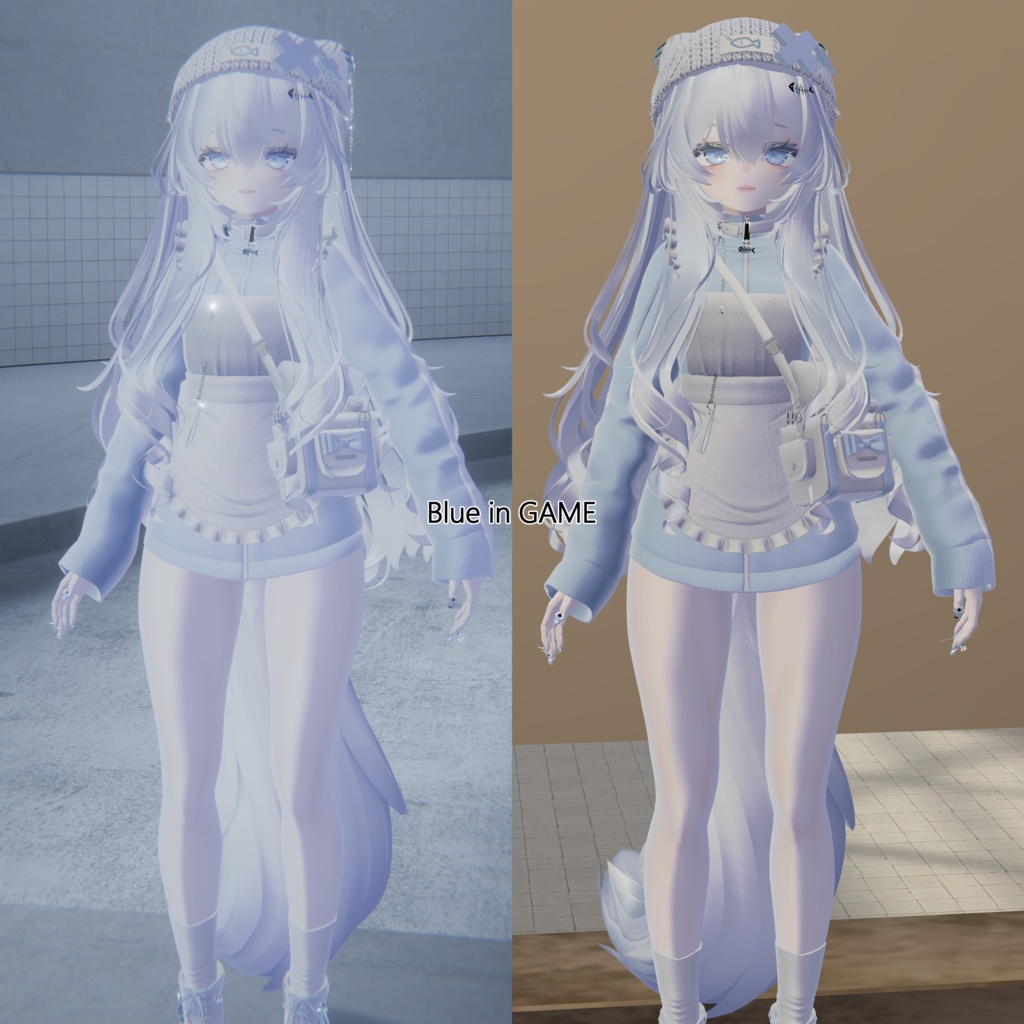 【Poiyomi】light color material【Pink & Blue】