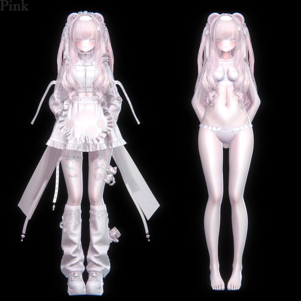 【Poiyomi】light color material【Pink & Blue】