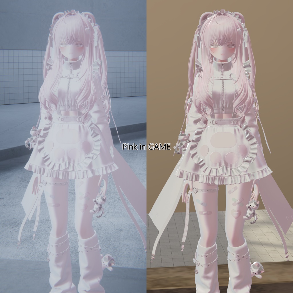 【Poiyomi】light color material【Pink & Blue】