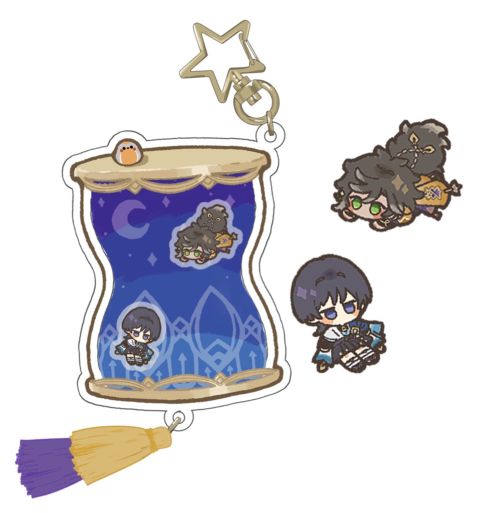 グリッターオイルアクキー