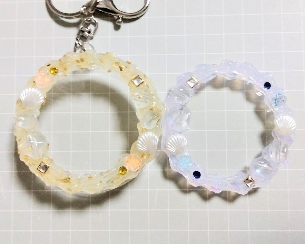 【缶バッジキーホルダー】夏のリゾート①
