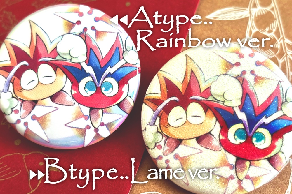 ホログラム&ラメ缶バッチセット